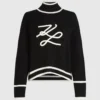 Rullekravesweater med Autograph-logo