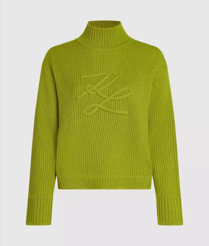 Rullekravesweater med Autograph-logo