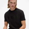 Satin-logo-T-shirt