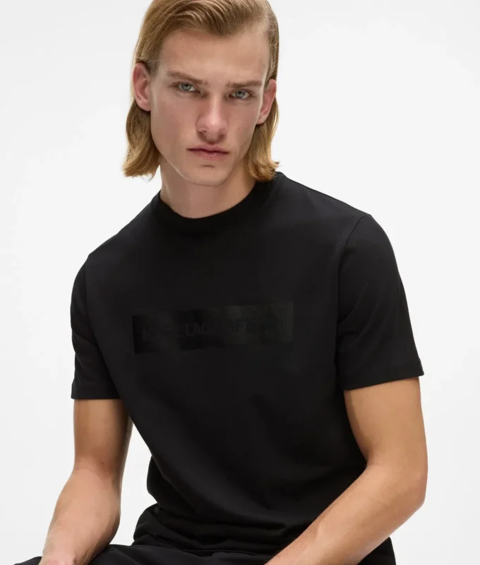 Satin-logo-T-shirt