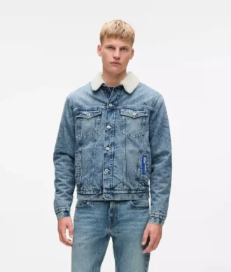 Shearling denimjakke