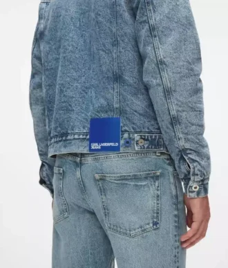 Shearling denimjakke