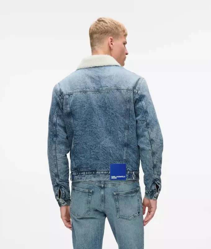 Shearling denimjakke