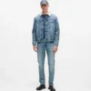 Shearling denimjakke