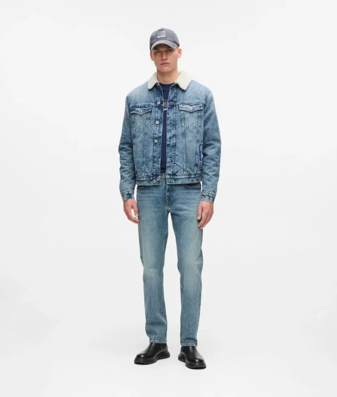 Shearling denimjakke