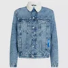 Shearling denimjakke