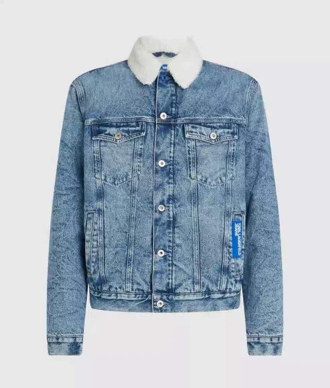 Shearling denimjakke
