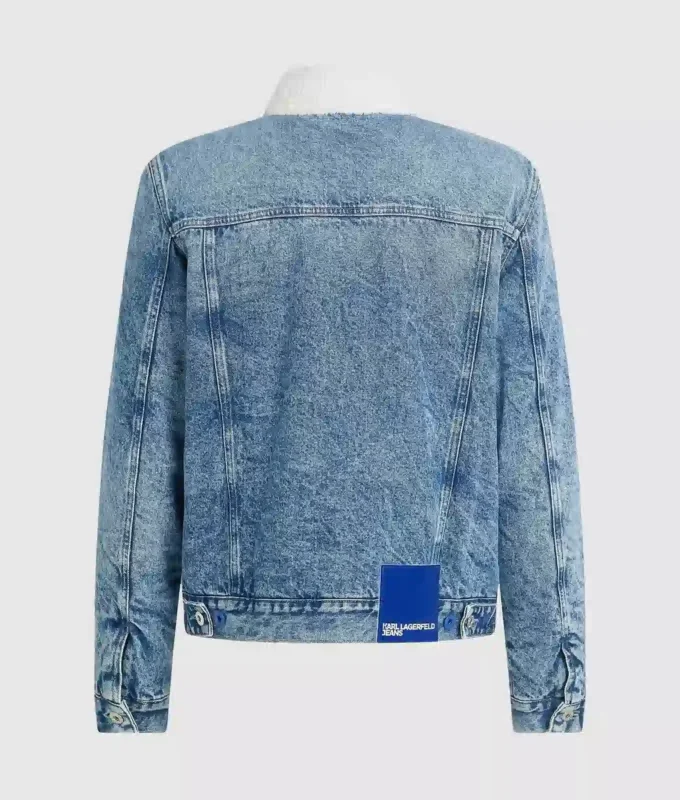 Shearling denimjakke