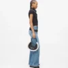 Shearling moon skuldertaske