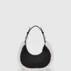 Shearling moon skuldertaske