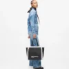 Shearling-tote bag