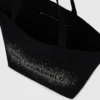 Shopper med logo i rhinestones