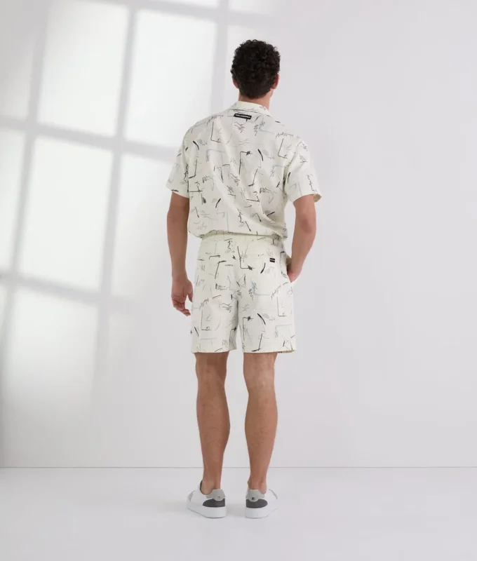 SHORTS MED ALL-OVER-PRINT