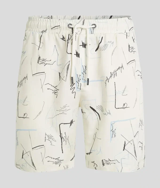 SHORTS MED ALL-OVER-PRINT