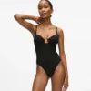 Signatur bodysuit med høj benudskæring