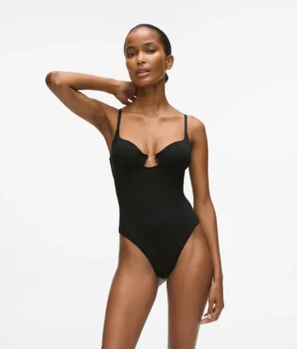 Signatur bodysuit med høj benudskæring
