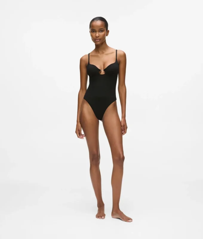 Signatur bodysuit med høj benudskæring