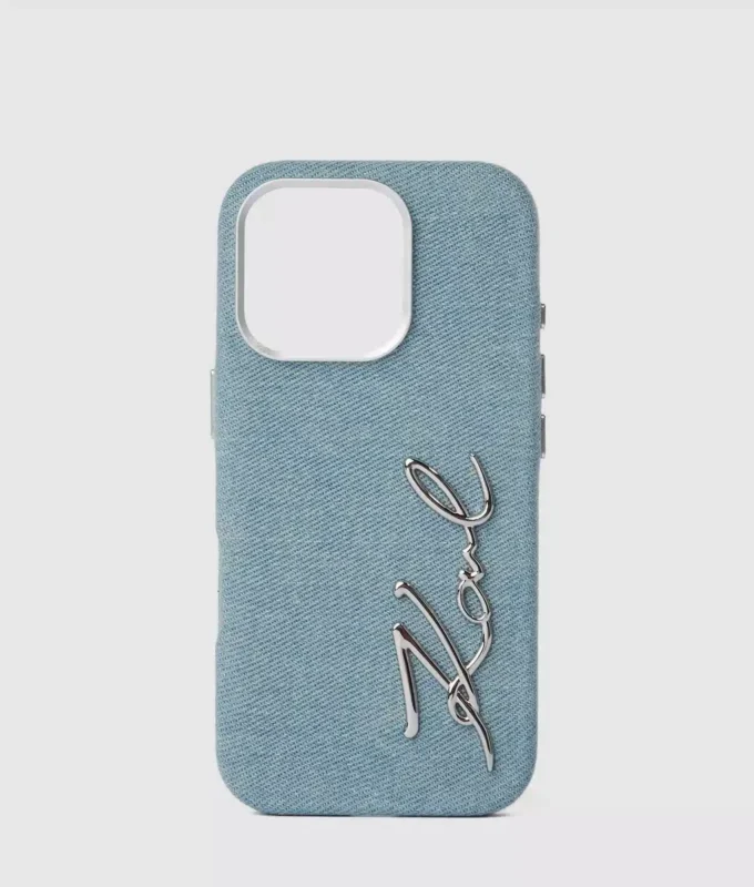 Signatur-denim iPhone 16 Pro-etui