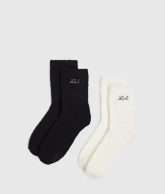 Signatur fleece sokker – 2-pak