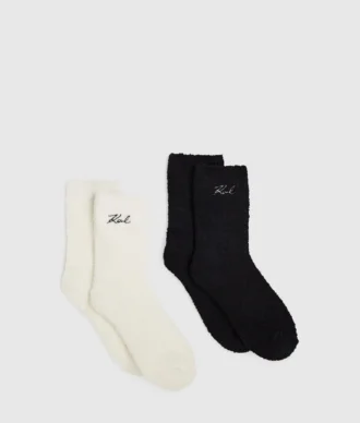 Signatur fleece sokker – 2-pak