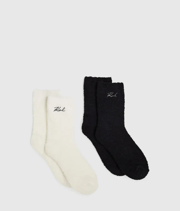 Signatur fleece sokker – 2-pak