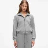 Signatur-loungesweatshirt med lynlås