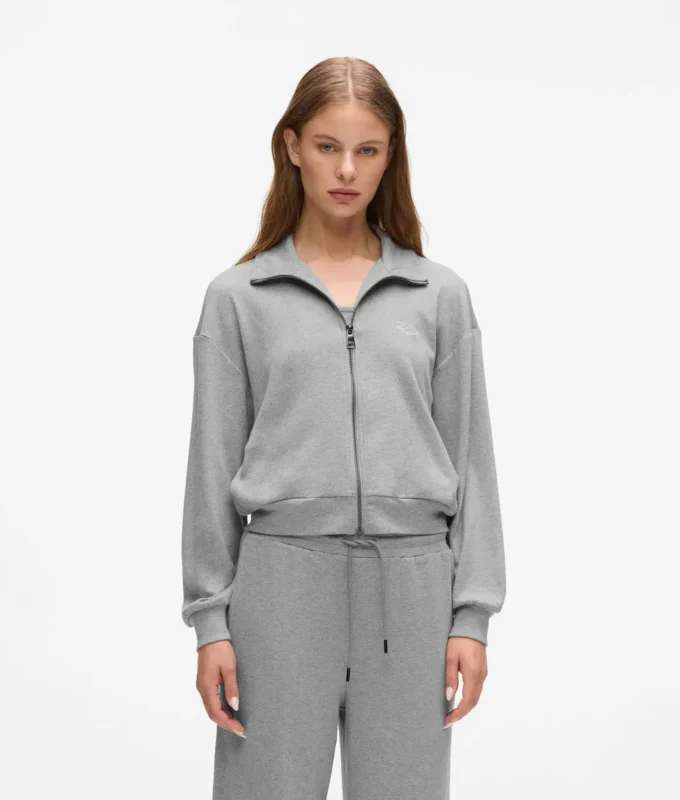 Signatur-loungesweatshirt med lynlås