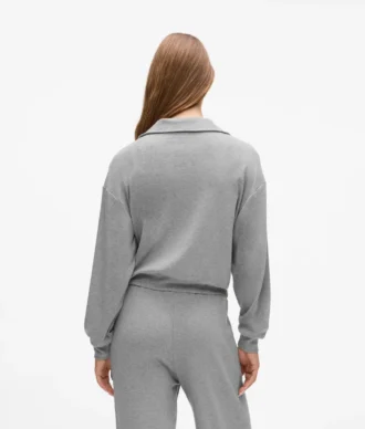 Signatur-loungesweatshirt med lynlås