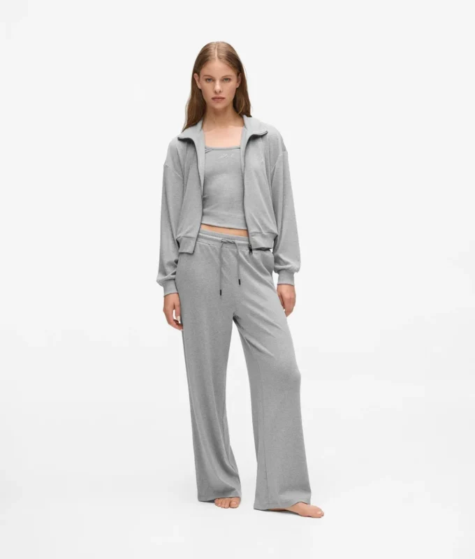 Signatur-loungesweatshirt med lynlås