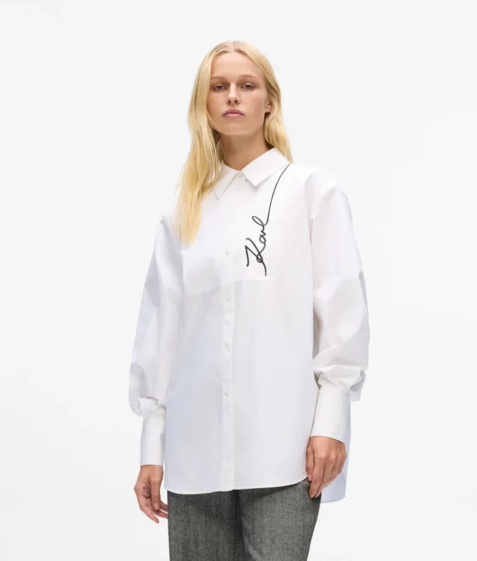 Signatur poplin skjorte