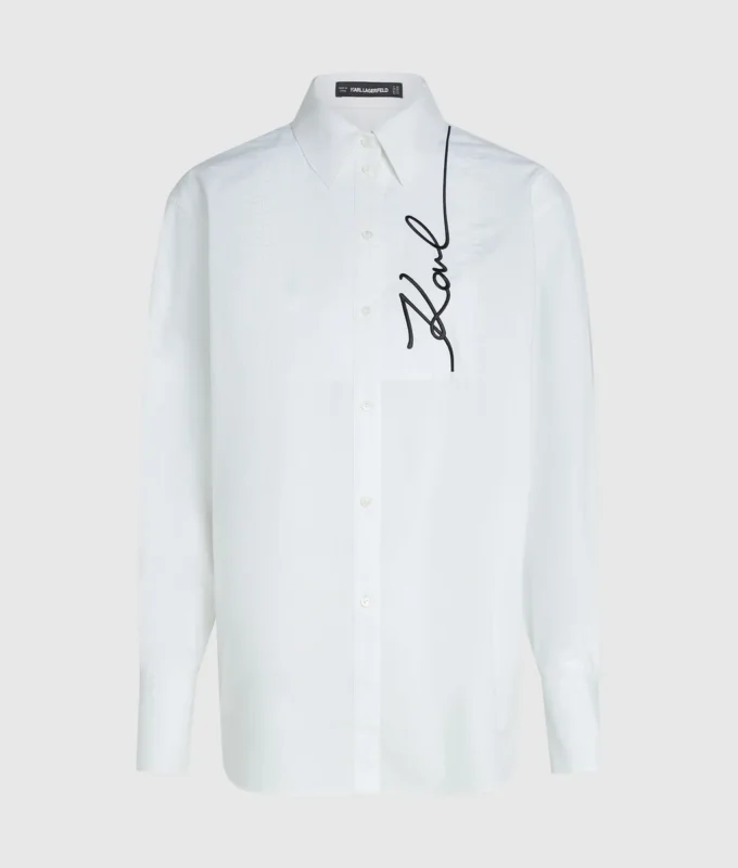Signatur poplin skjorte