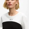 Signatur-T-shirt i monokrom