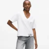 Signatur-T-shirt med V-hals