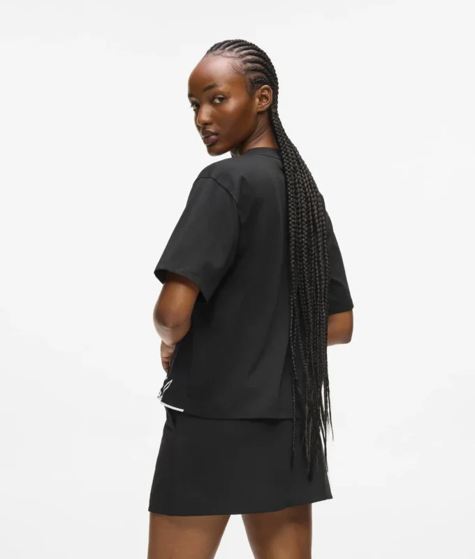 Signatur-T-shirt med V-hals