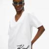 Signatur-T-shirt med V-hals