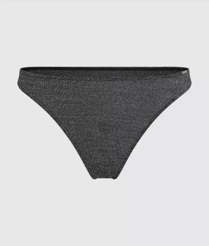Signatur-thong i metallic