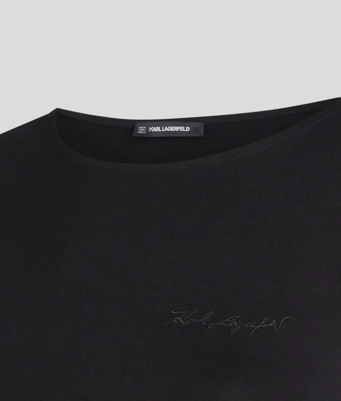 SIGNATURE BOAT NECK RUCHED TOP