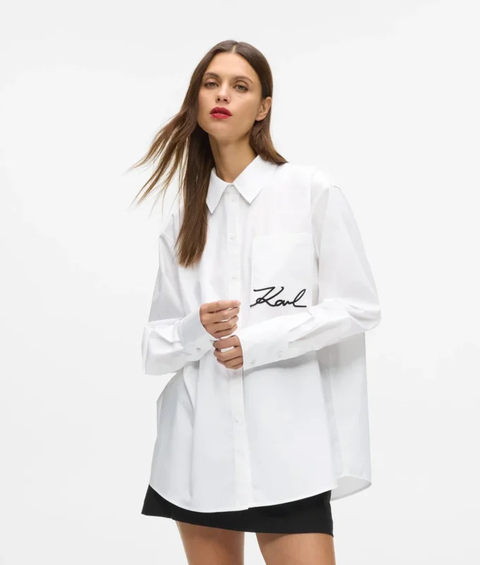 Signature-skjorte med lomme