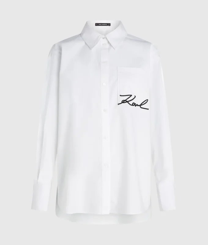 Signature-skjorte med lomme