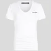 SIGNATURE V-HALS RUCHED T-SHIRT