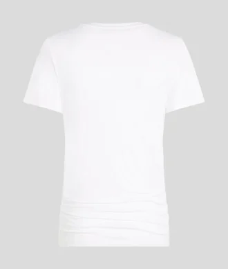 SIGNATURE V-HALS RUCHED T-SHIRT