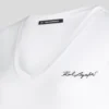 SIGNATURE V-HALS RUCHED T-SHIRT