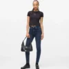 Skinny jeans med høj talje