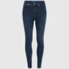 Skinny jeans med høj talje