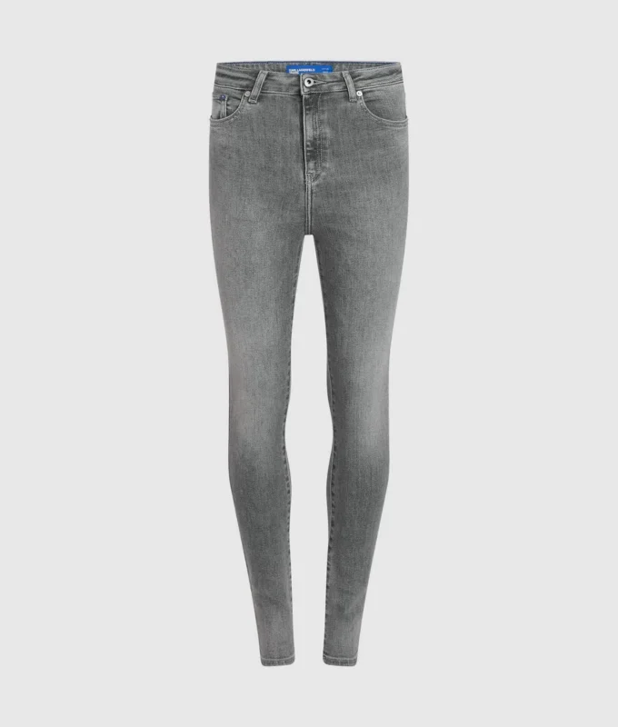 Skinny jeans med høj talje