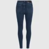 Skinny jeans med høj talje