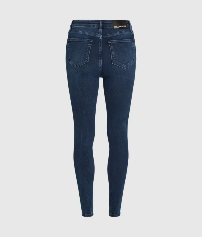 Skinny jeans med høj talje