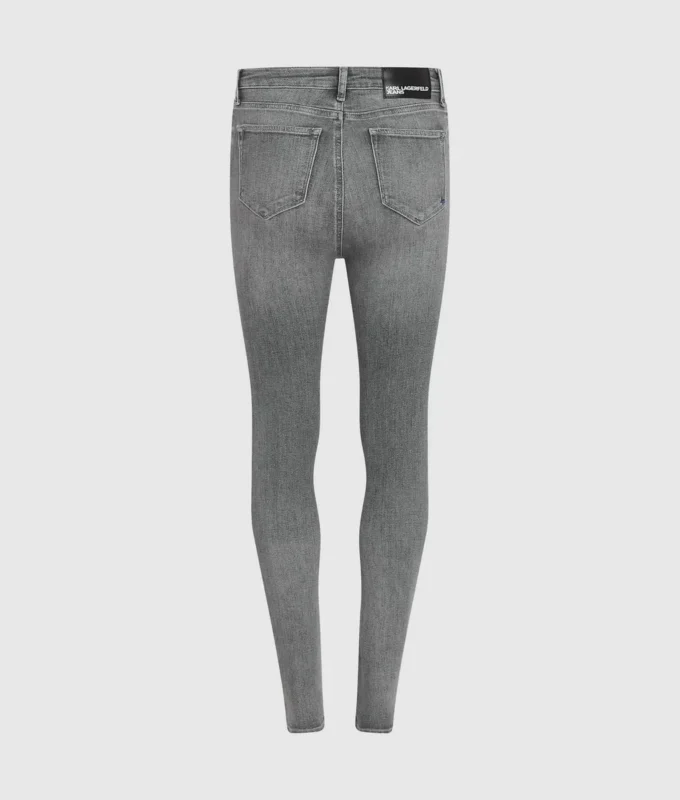 Skinny jeans med høj talje
