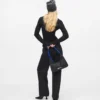 Skuldertaske i nylon med snor