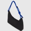 Skuldertaske i nylon med snor